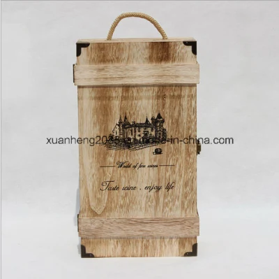 와인병을 담는 휴대용 나무 상자