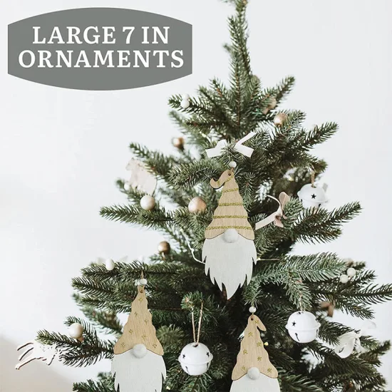 홈 파티 테이블 장식을 위한 수제 나무 병 여우 크리스마스 장식